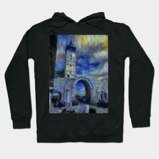 Bab Sharqi of Damascus - Van Gogh's Starry Night Style Hoodie